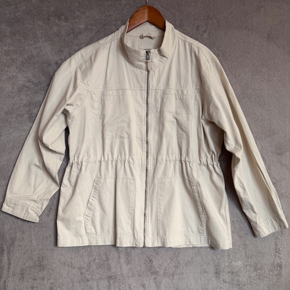 XXL Gap Ivory Comfortable & Stylish Cargo Jacket Lightweight Versatile Warm - Picture 9 of 10